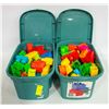 Image 1 : MEGA BLOCKS 2 PCS PLASTIC FULL CONTAINERS BLOCKS