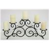 Image 1 : METAL CANDLE HOLDER WITH 5 PCS FLAMELESS CANDLES