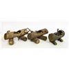 Image 1 : 3 BRASS HAND MADE ASH TRAYS CUSTOM WOOD LOG