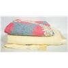 Image 1 : VINTAGE PATCHWORK QUILT & AYERS WOOL BLANKET