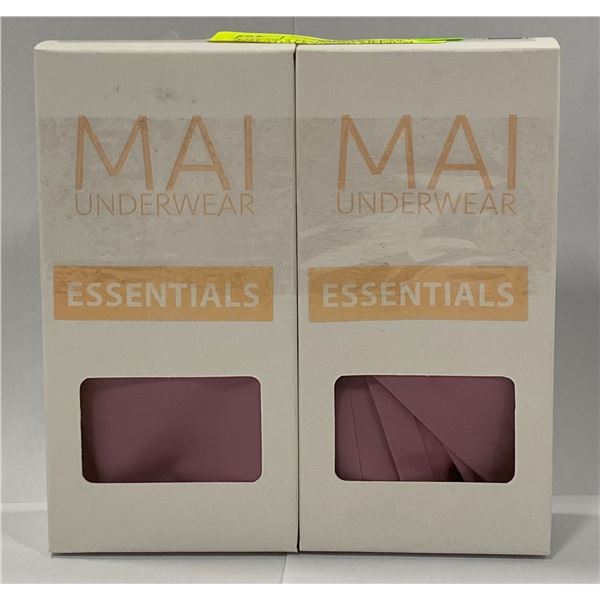 LOT OF 2 MAI UNDERWEAR ESSENTIALS THONG MEDIUM