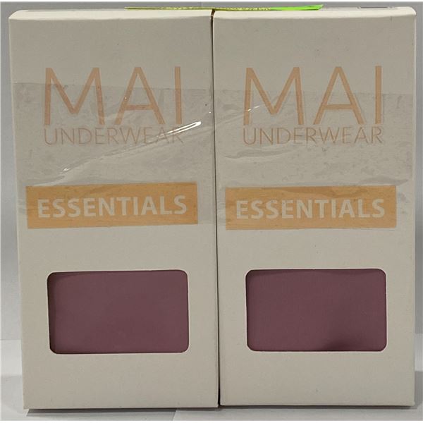 LOT OF 2 MAI UNDERWEAR ESSENTIALS THONG MEDIUM