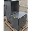 LOT OF 2 GREY FILING CABINETS