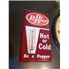 Image 2 : Retro Dr. Pepper Thermometer, Goodguys Wall Cock, Miller Highlife Lamp (No Shade)