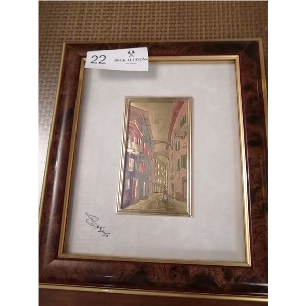 Italian Gold-Look Metalic Artwork by Lady Angela