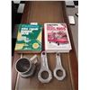 Image 1 : Connecting Rods (Model No. MT-1528 and BRC60) with 2 x Chilton Auto Repair Manuals (1976 & 1985)