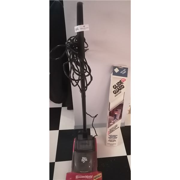 Dirt Devil Room Mate Upright Vacuum (Model No. 084010) and Glide Guard Floor Protectors