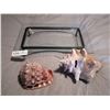 Image 1 : 2 x Conch Shells w/ Small Glass Tray