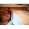 Image 1 : Queen-Sized Bedframe with Matching Side Tables and Headboard