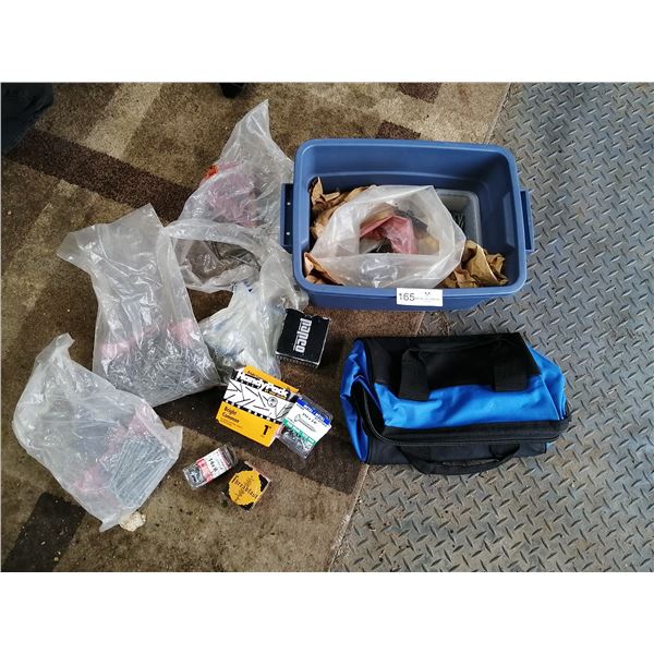 Power Fist Tool Bag w/ Assorted Hardware