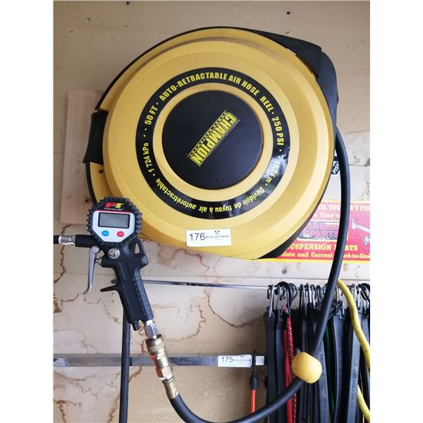 Champion 50' Auto-Retractable Air Hose Reel (Model No. 7J5891)