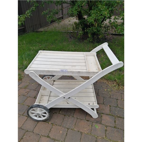 Collapsable Plastic Tea Cart