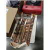 Image 3 : LOT OF SEMI TRACTOR TRAILER WINCH, STRAPS, PROTECTIVE CORNERS AND TOOLS