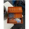 Image 2 : PAIL OF PIPE WRENCHES AND TACKLEBOX WITH HARDWARE