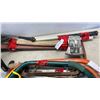 Image 6 : SPLITTING MAUL WITH FIRE AXE, FIBERGLASS HANDLES AND HANDSAWS
