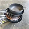 Image 2 : STACK OF DEFECTIVE STORE RETURN WOKS AND PANS