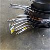 Image 3 : STACK OF DEFECTIVE STORE RETURN WOKS AND PANS