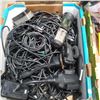 Image 2 : 4 TRAYS OF TOOLS, PROTECTIVE SHEILDS, TOOLBELTS AND ELECTRICAL WIRES