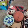 Image 2 : 3 TRAYS OF SPORTS BALLS AND HELMETS