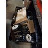 Image 1 : LARGE TOTE OF KART WHEELS AND SHOP SUPPLIES