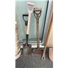 Image 2 : BUNDLE OF TOOLS, SHOVELS, RAKE, SPRADE, WRECKING BAR