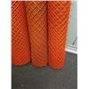 Image 3 : 3 ROLLS OF ORANGE SAFETY MESH FENCING