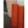 Image 4 : 3 ROLLS OF ORANGE SAFETY MESH FENCING