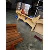 Image 3 : BOX OF SUNGLASS CASES, WOOD COAT HANGER WALL SHELF AND BIRD FEEDER