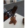 Image 17 : 3 JOHN PERRY FIGURES - 2 ORCA KILLER WHALES AND EAGLE