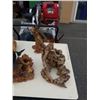 Image 2 : 3 JOHN PERRY FIGURES - 2 ORCA KILLER WHALES AND EAGLE