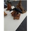 Image 7 : 3 JOHN PERRY FIGURES - 2 ORCA KILLER WHALES AND EAGLE