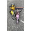 Image 1 : MCCULLOGH GAS CHAINSAW AND 2 ANGLE GRINDERS