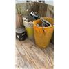 Image 1 : 2 BUCKETS  OF TOOLS, GRINDING BITS AND CAN OF COLD GALVANIZED COMPOUND