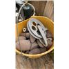 Image 3 : 2 BUCKETS  OF TOOLS, GRINDING BITS AND CAN OF COLD GALVANIZED COMPOUND