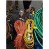Image 1 : 2 EXTENSION CORDS, 2 TROUBLE LIGHTS AND ELECTRIC WEED TRIMMER