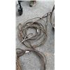 Image 2 : BAR CLAMP AND LARGE LOT OF AIRCRAFT BRAIDED CABLE SLINGS