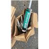 Image 2 : TREMCO 830 SEALANT, IMPACT RESISTANT GLASS AND ROLL OF ELECTRICAL WIRE