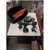 Image 1 : MAKITA 18V CORDLESS TOOL SET - INCLUDES 2 DRILLS, IMPACT GUN, 2 BATTERIES AND CHARGER - TESTED WORKI