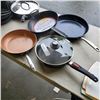 Image 1 : WOLL DETACHABLE HANDLE SAUCE PAN WITH LID WITH GOTHAM STEEL, BLUE DIAMOND AND THERMALLOY FRYING PANS