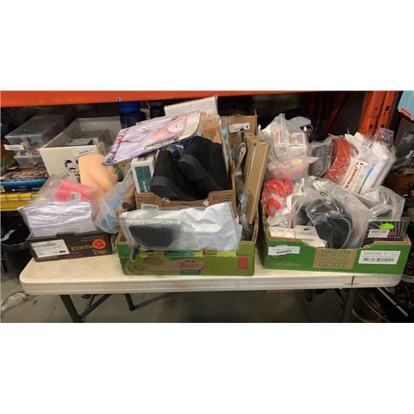 4 TRAYS OF AMAZON OVERSTOCK ITEMS