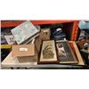 Image 1 : BOX OF PAINTINGS ON CANVAS AND PRINTS