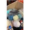 Image 7 : LARGE BOX OF YARN NAND LIGHT KNITTER MODEL LK100 KNITTING MACHINE
