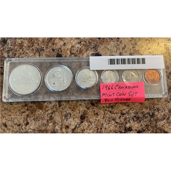 1966 CANADIAN MINT COIN SET .800 SILVER