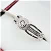 Image 3 : STERLING SILVER DIAMOND RING, 0.02CTS, W/A $580.00, SIZE 6.75