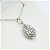 Image 3 : STERLING SILVER DIAMOND PENDANT WITH STERLING CHAIN, 67 DIAMONDS, 0.50CTS OF DIAMOND, W/A $1650.00