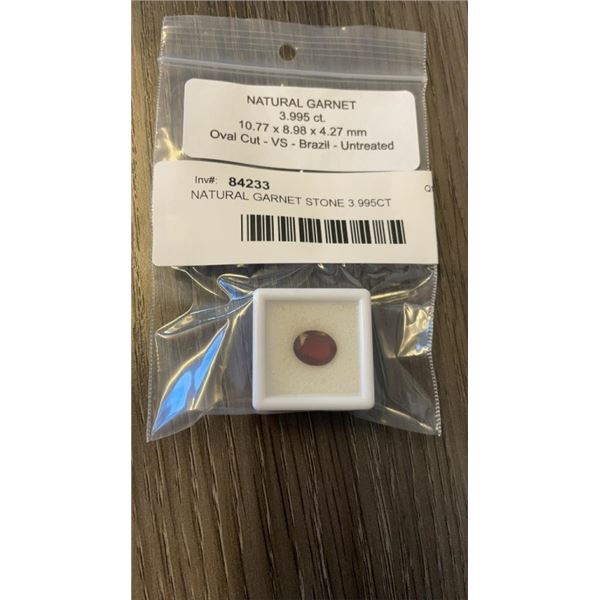 NATURAL GARNET STONE 3.995CT