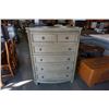 Image 1 : HOME ELEGANCE 5 DRAWER CHEST OF DRAWERS, SHIPPING DAMAGE TO TOP - RETAIL $999