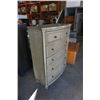 Image 2 : HOME ELEGANCE 5 DRAWER CHEST OF DRAWERS, SHIPPING DAMAGE TO TOP - RETAIL $999