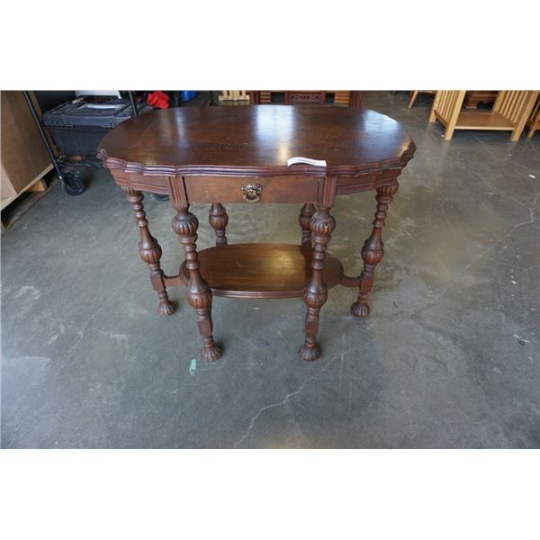 ANTIQUE OVAL HALL TABLE