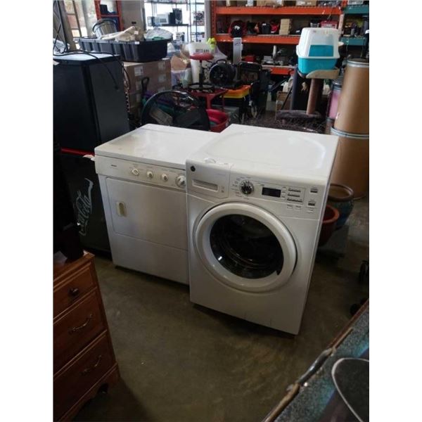 GE WASHER AND KENMORE DRYER